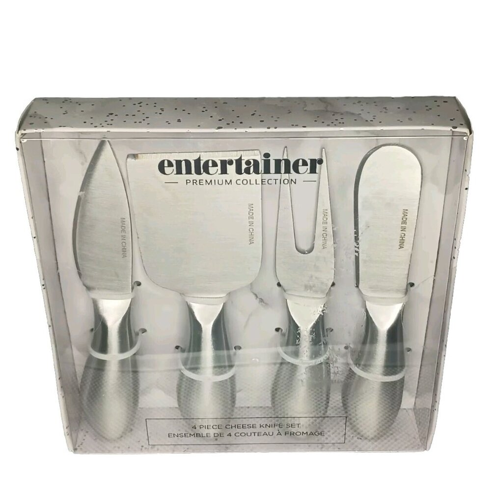 NEW. Prestige 4 Piece Knife Set Cheese - Premium Collection Entertainer NEW